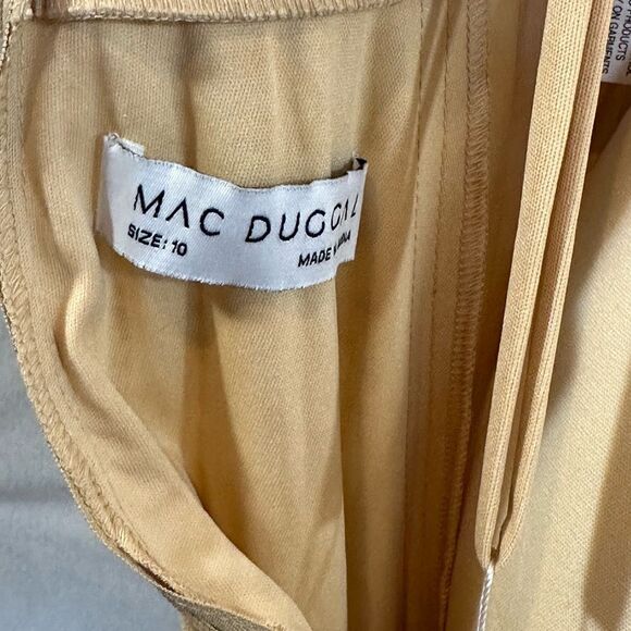 Mac Duggal Gold Maxi Dress - Picture 10 of 12